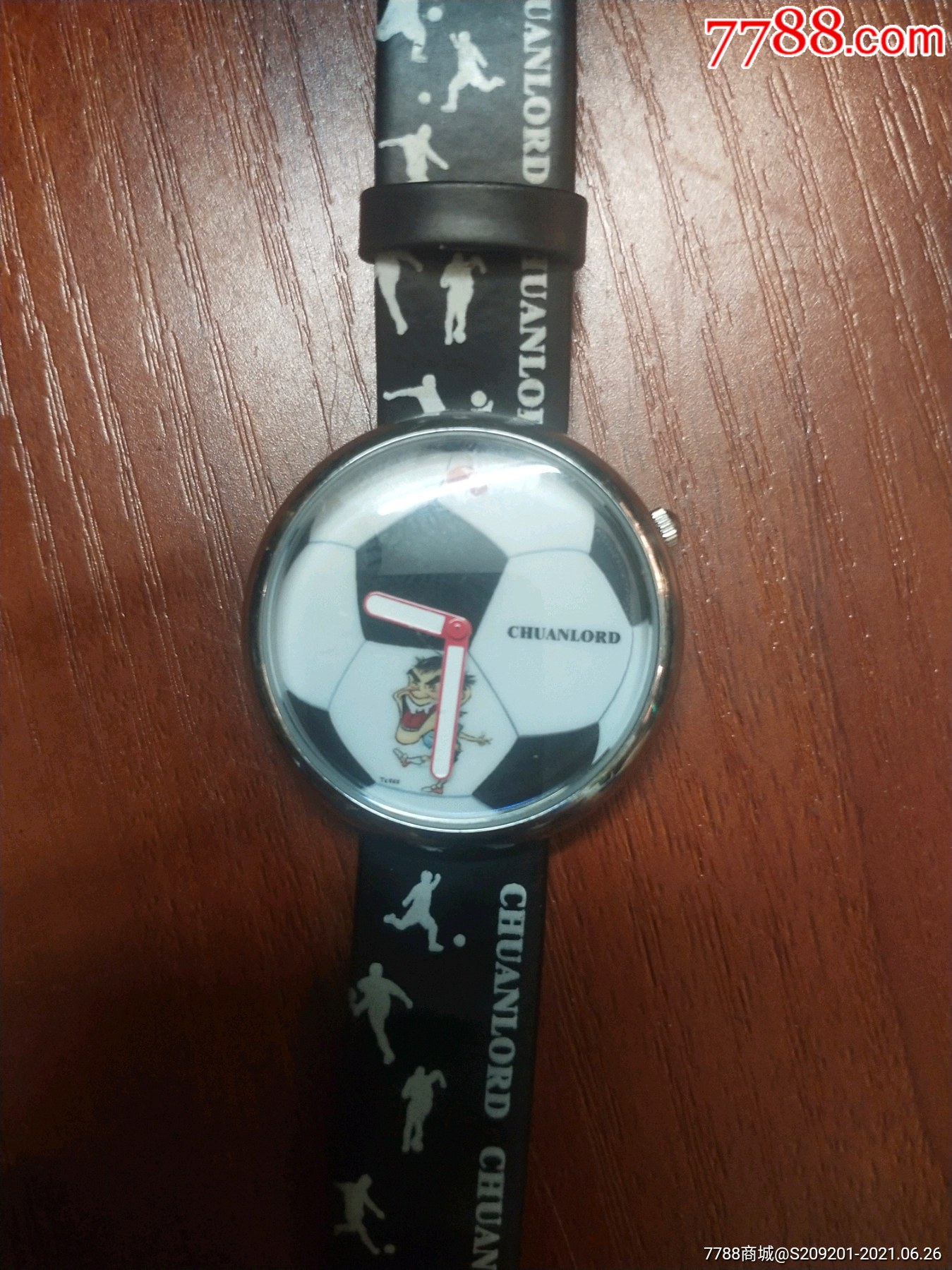 足球迷石英表一个-价格:10元-au26870565-手表/腕表 -加价-7788收藏