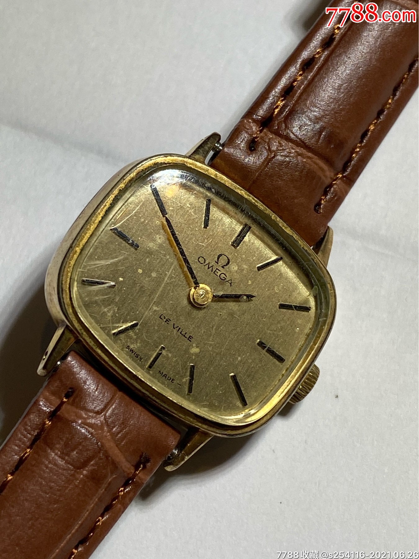 瑞士原装正品omega欧米伽机械女表走时好表盘24520mm厚75mm特价