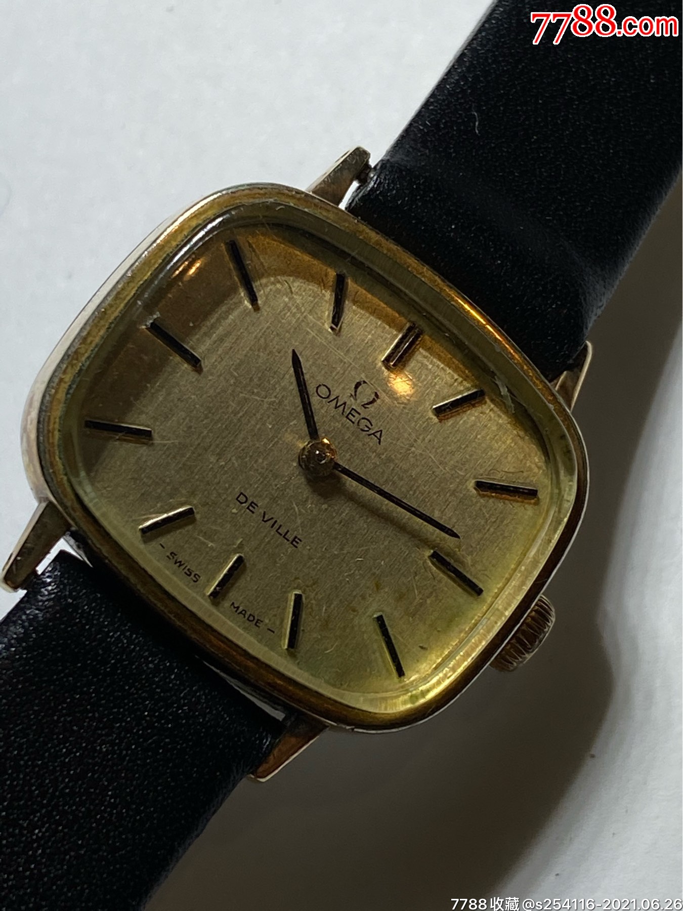 瑞士原装正品omega欧米伽机械女表走时好表盘2024mm厚7mm镀金特价18