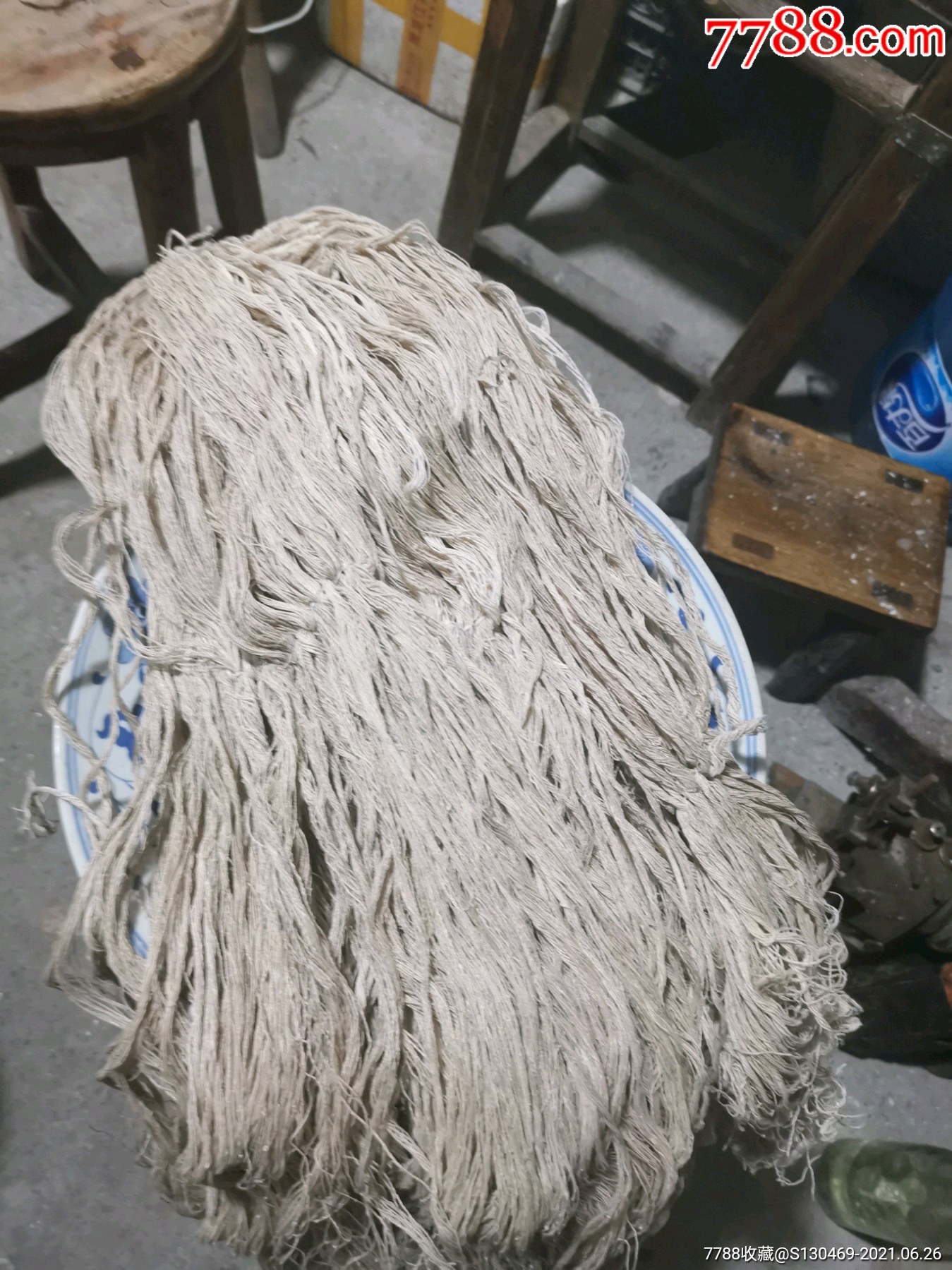 早期手工搓麻鞋底线