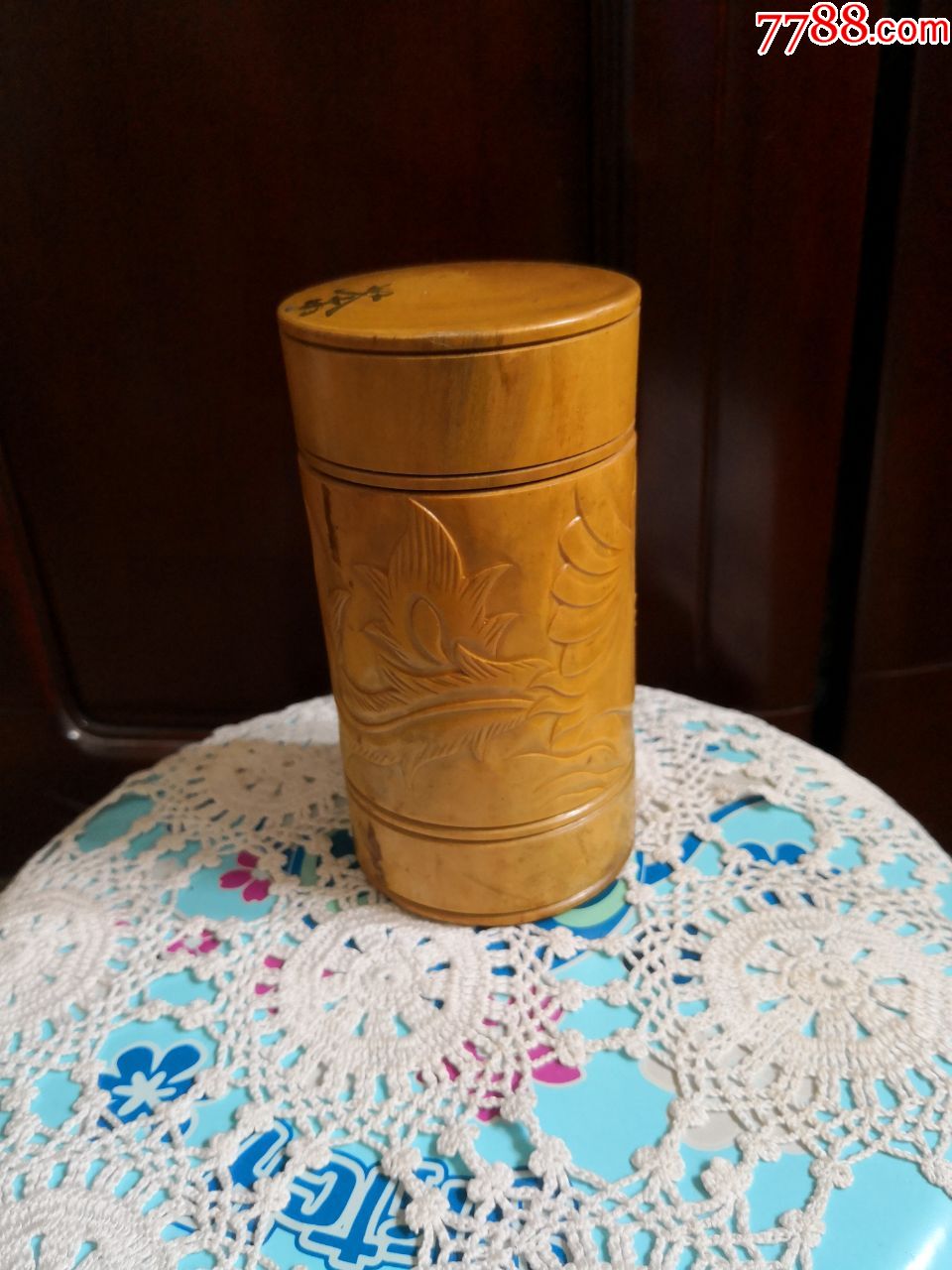 凤凰图案茶叶筒