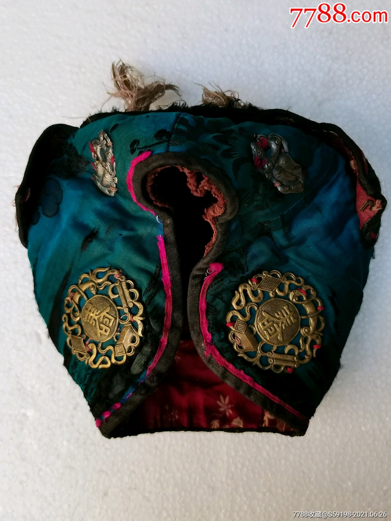 清代儿童虎头帽