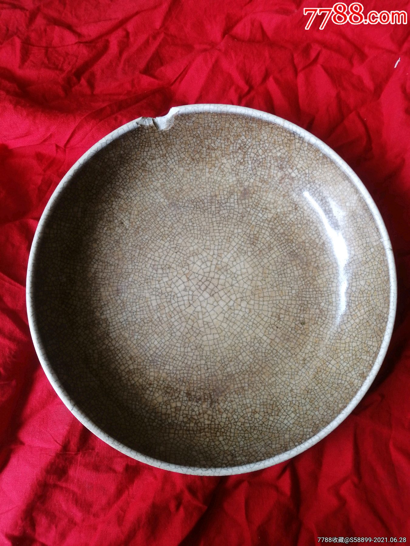 碎瓷大盘_紫釉瓷【昆明文革瓷器】_第3张_7788瓷器