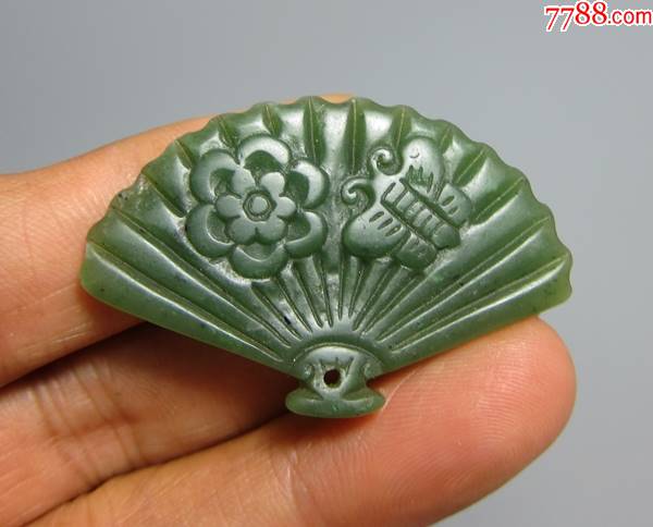 精致和田碧玉扇坠&挂饰