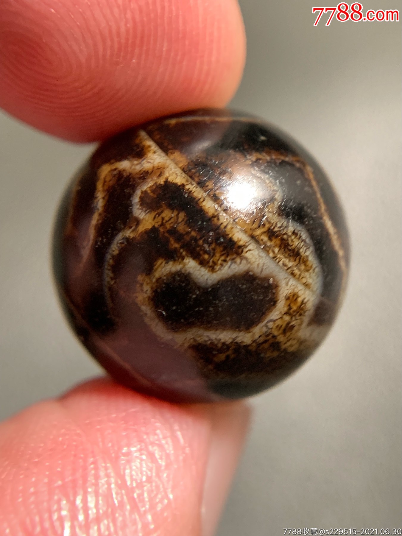 藏传四宝瓶达洛天珠17*17.8毫米