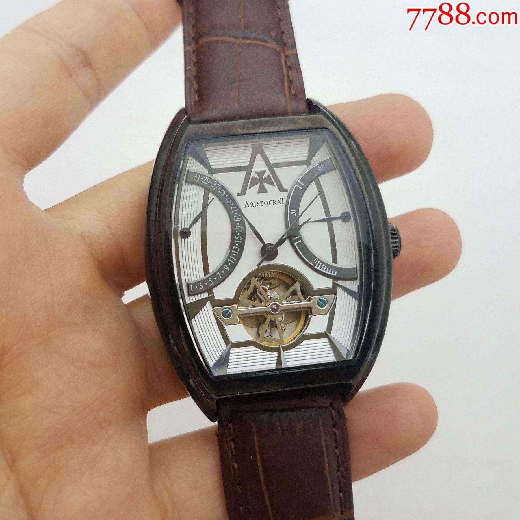 【全新】aristocrat自动机械男表【带动力储存显示】【飞返日历显示】