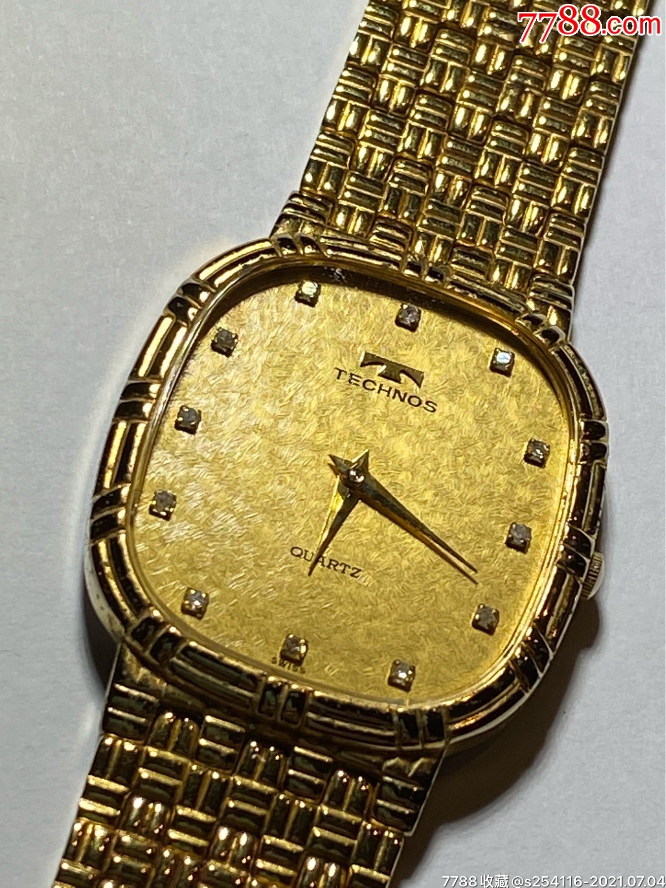 瑞士原装正品天克诺technos石英男表表盘2931mm厚6mm镶钻备用表带原