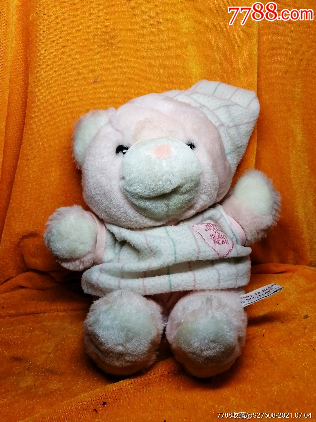 86年韩国进口老毛绒玩具熊