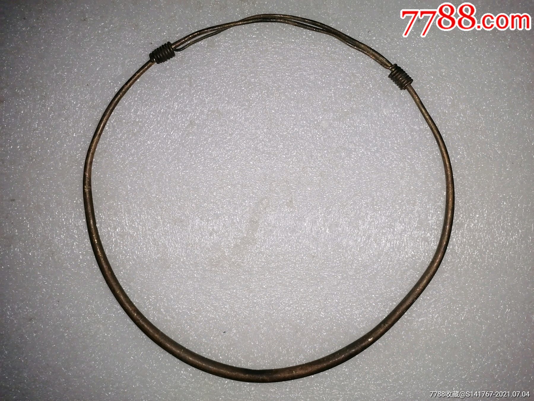 天寳款白铜项圈