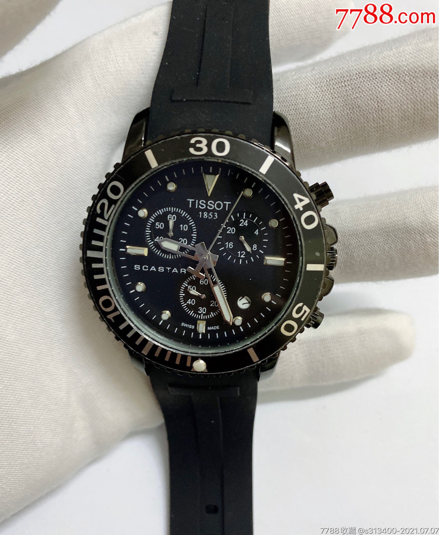 天梭瑞士石英男表