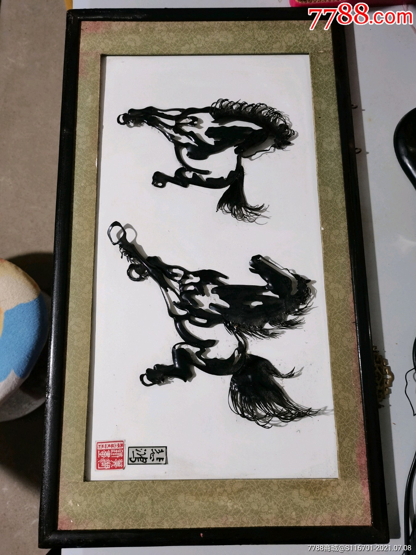 骏马奔腾铁画_价格280元_第1张