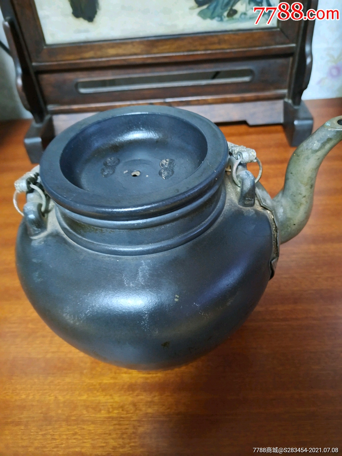 民国时期宜兴黑紫沙壶品相如图保老_紫砂壶_老孙收藏老货店【7788收藏