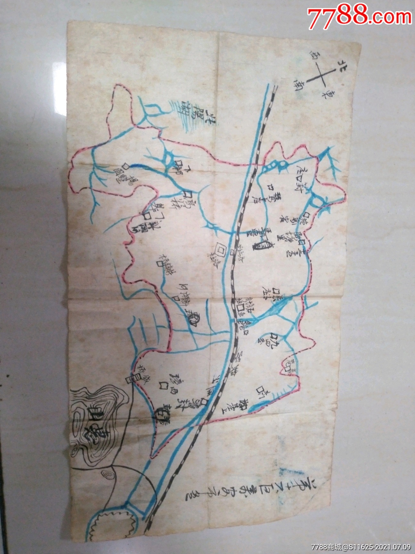 民国手绘无锡地图