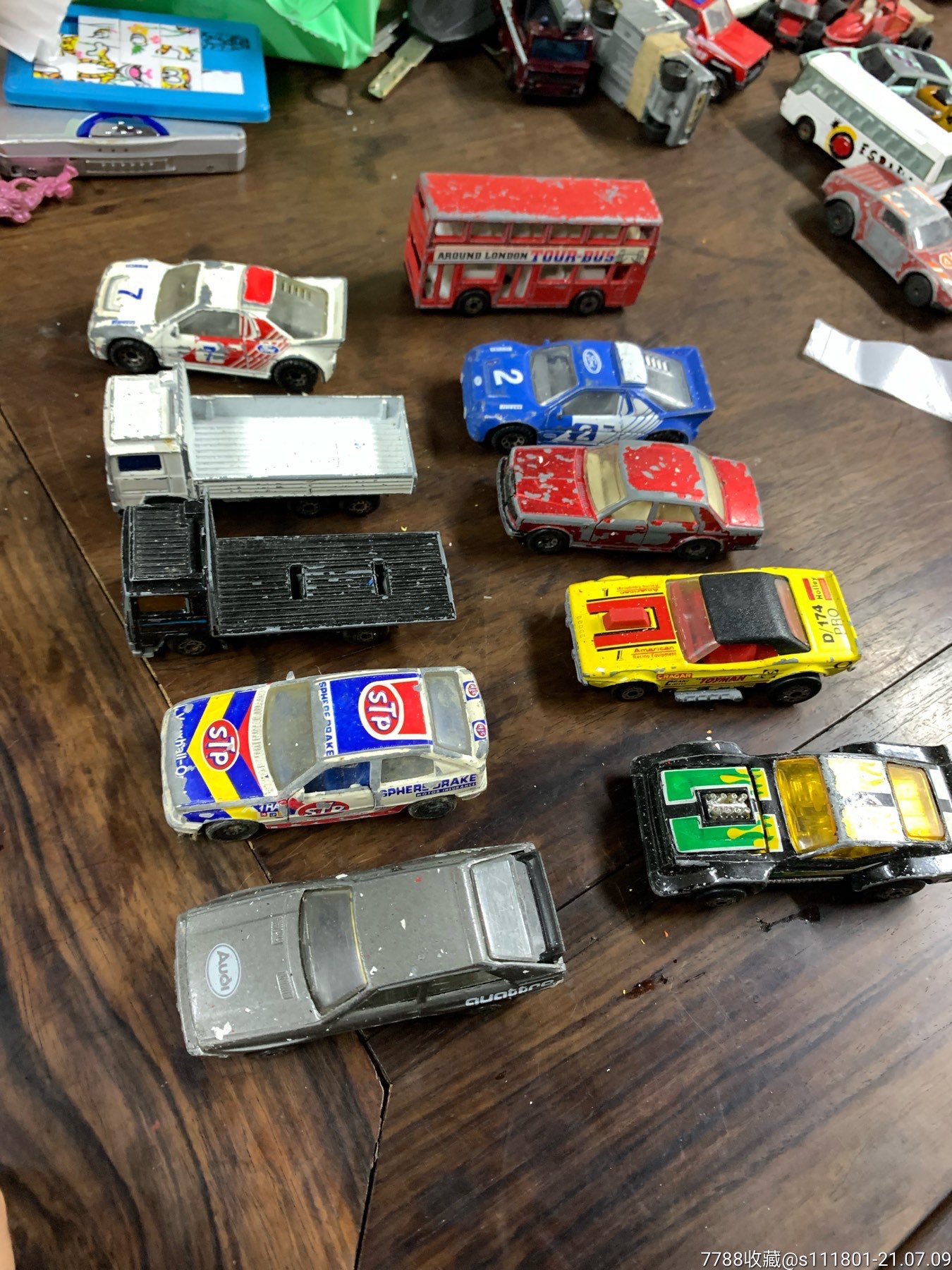 早期火柴盒小车10辆合拍