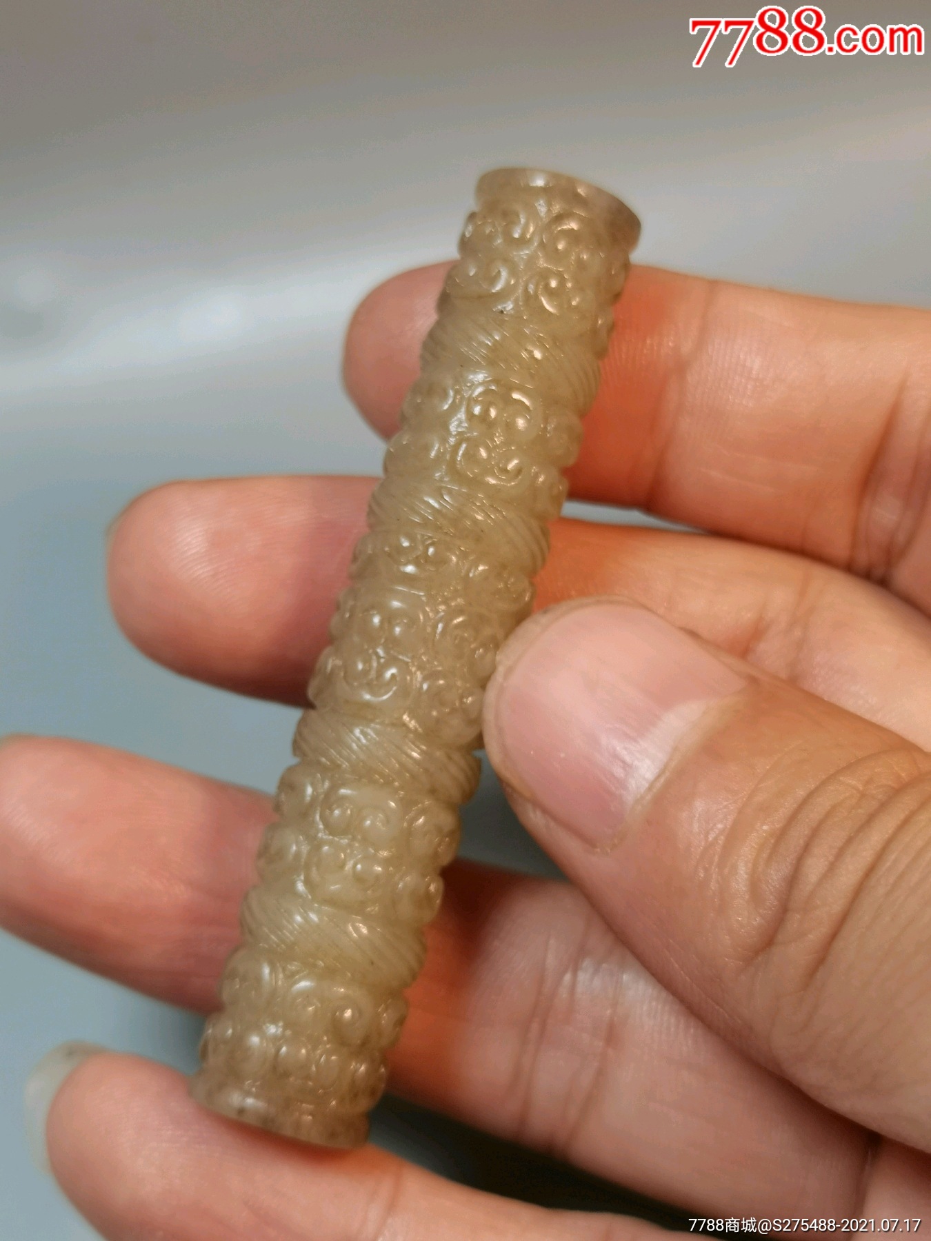 古纹玉勒子玉石玉器和田玉老玉古玉籽料高古玉器明清玉器