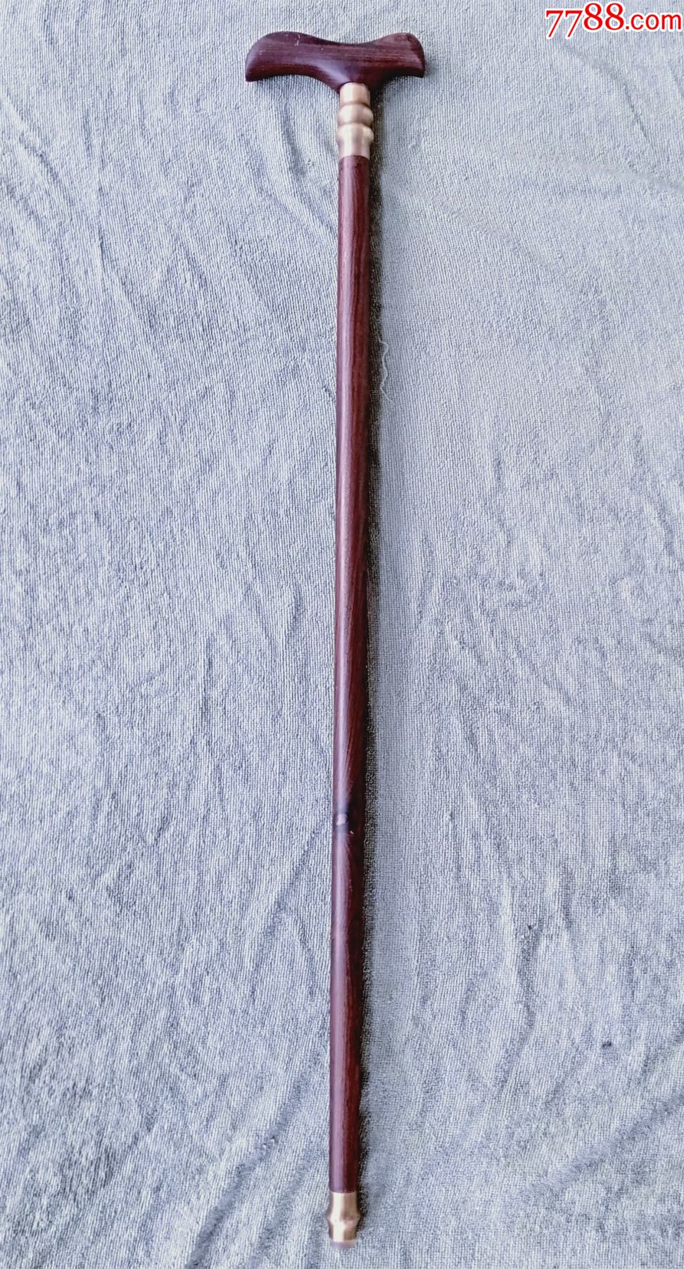 黄花梨木拐杖