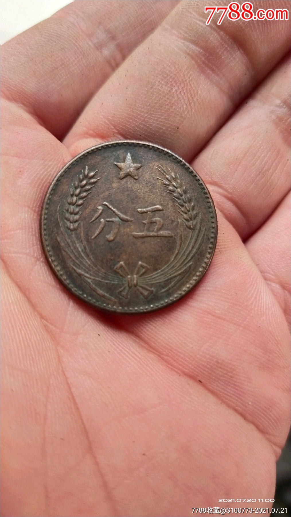 苏维埃五分-铜元/机制铜币-7788商城
