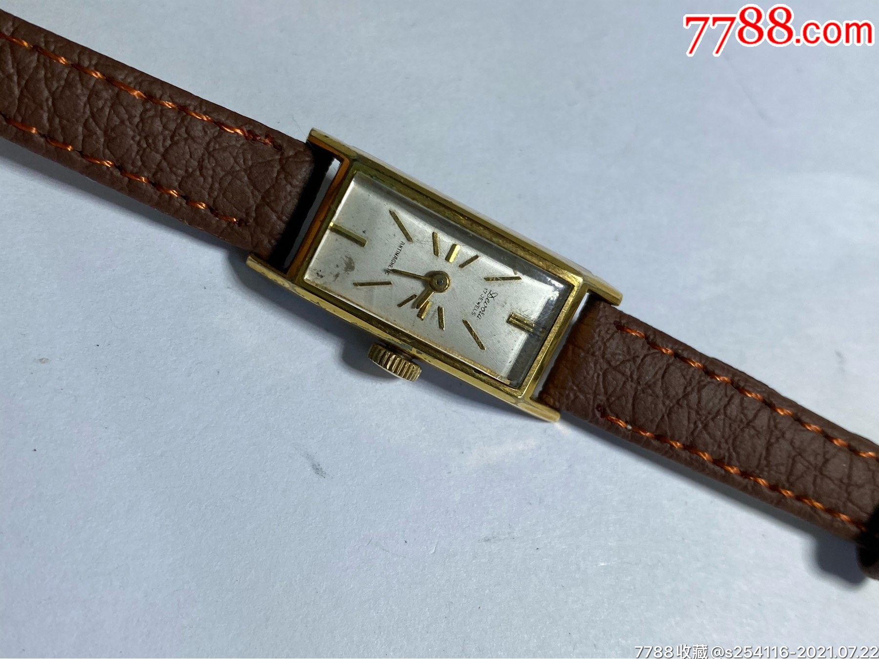 西铁城机械女表机芯17钻18k黄金30微米包金表盘23_手表/腕表_日本生活