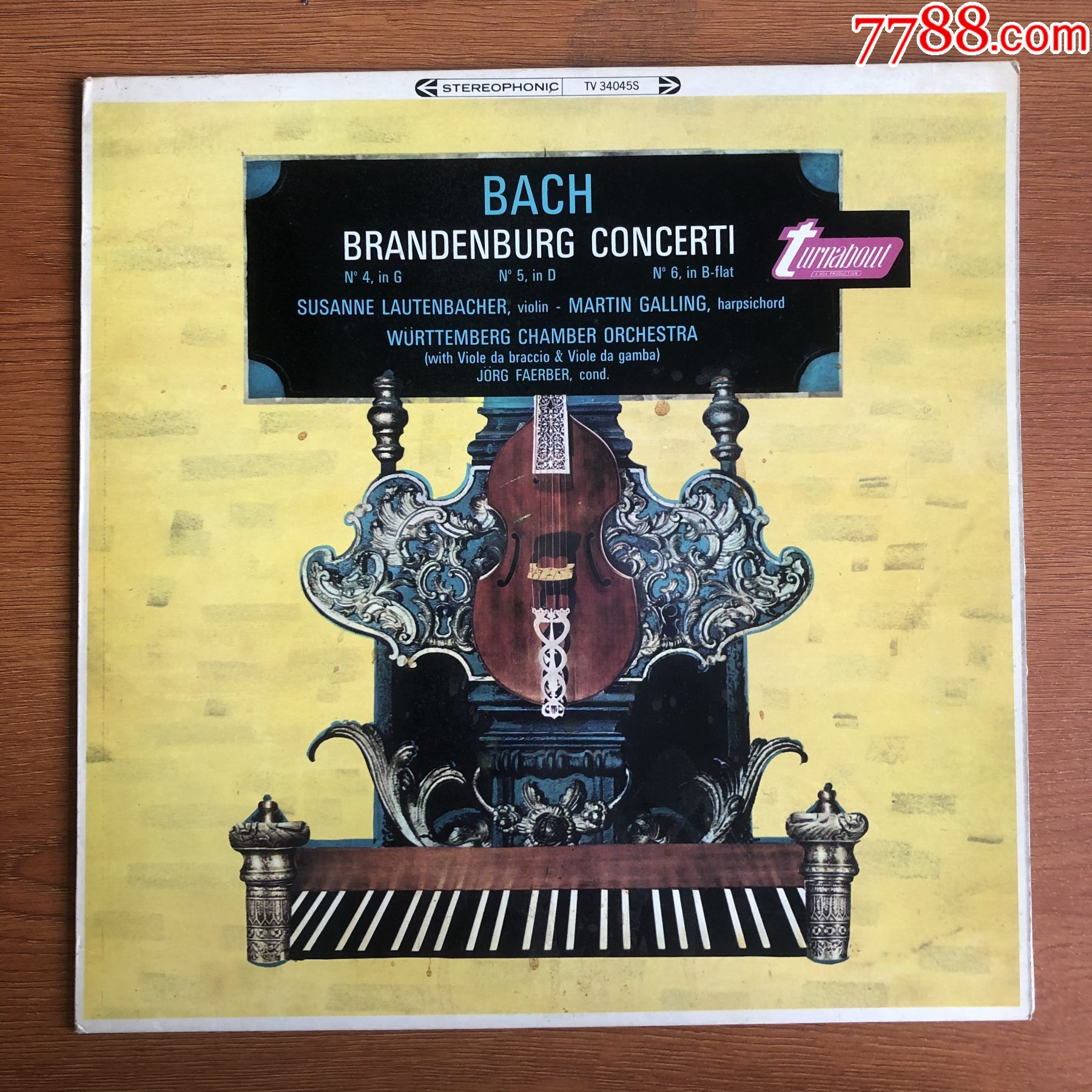 巴赫-勃兰登堡协奏曲-jorgfaerber-12寸黑胶lp-a15