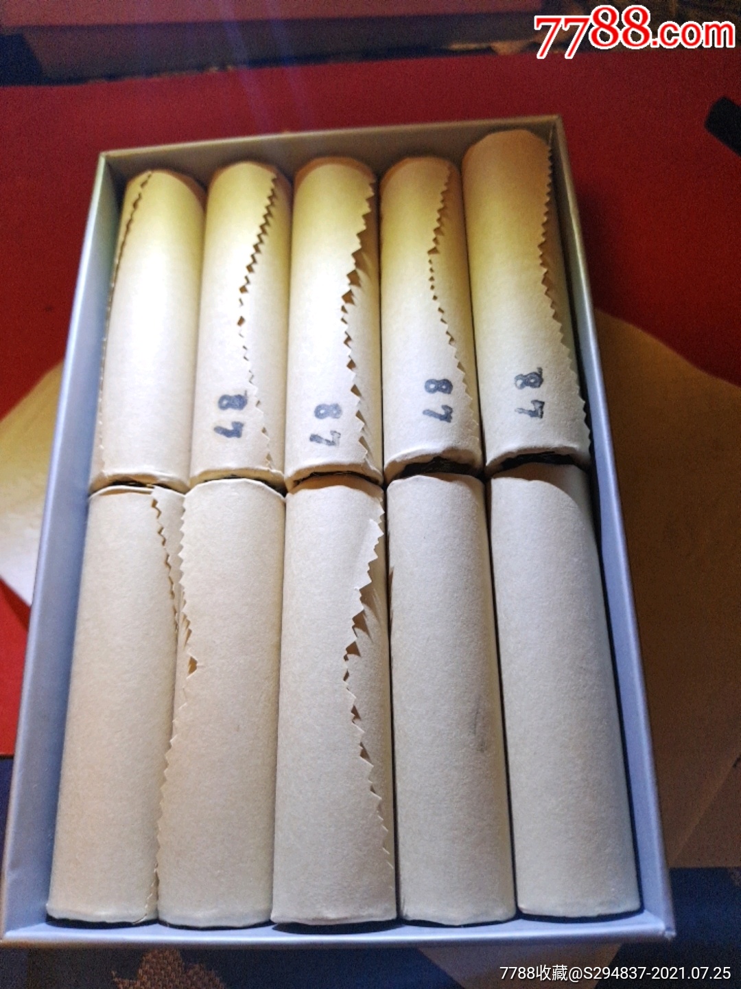 壹分硬币壹贰拾卷1000枚【银行原包装拆出】