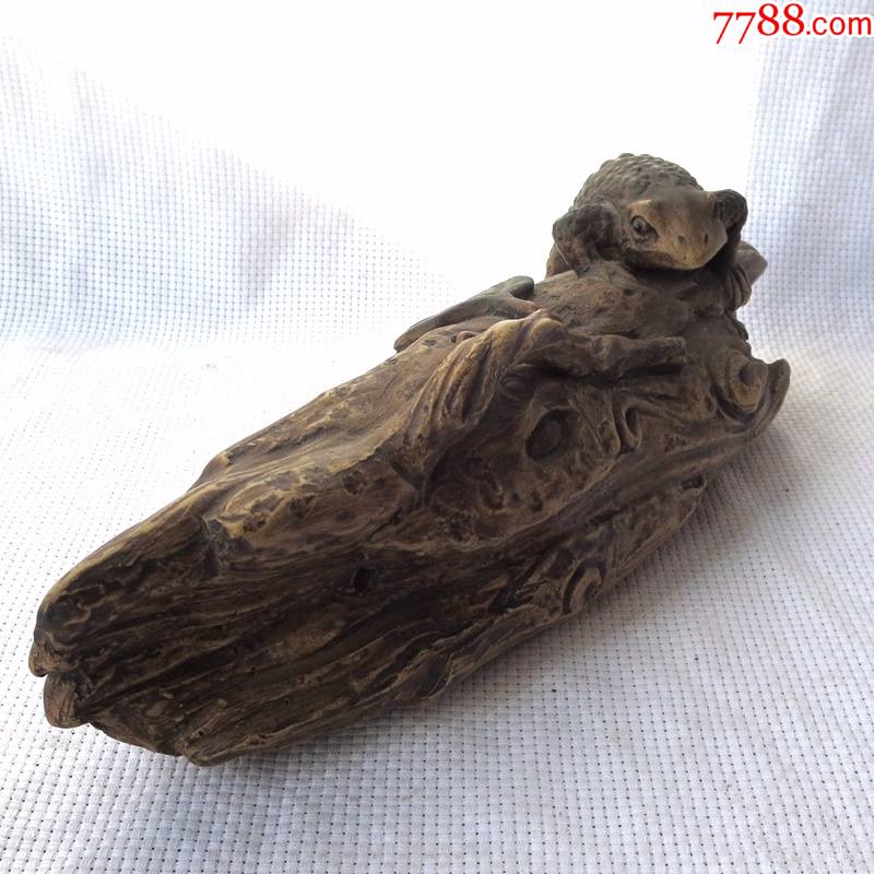 老紫砂摆件蟾宫折桂紫砂文房笔架紫砂雕塑