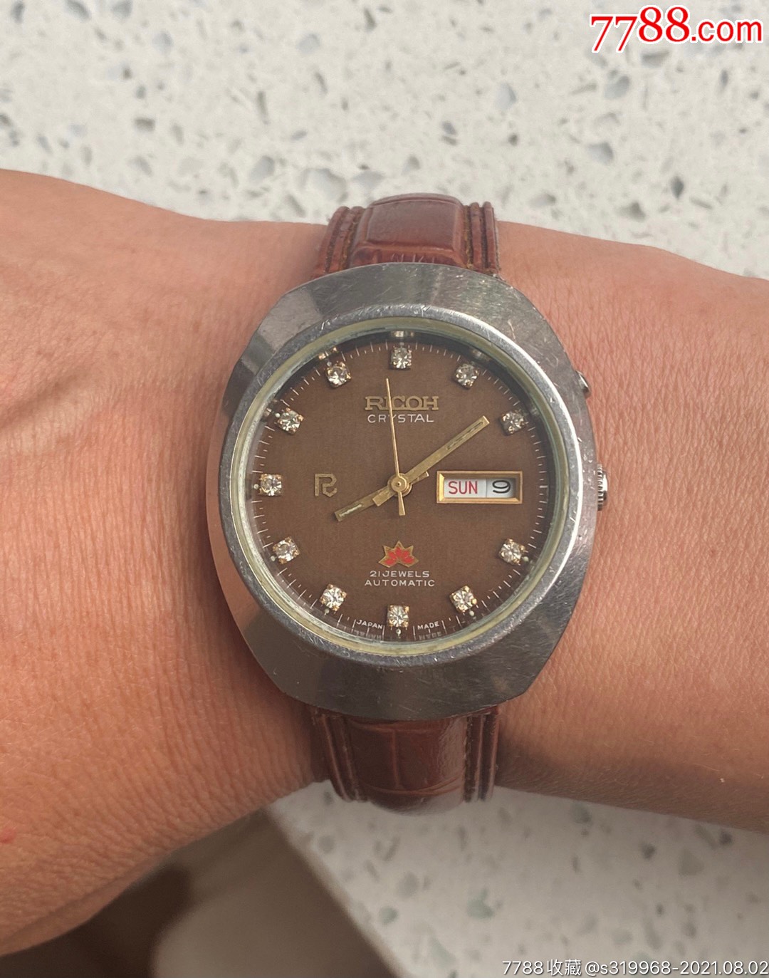 首页 拍卖 手表/腕表 >> 日本理光红叶ricoh全自动腕表,手表/腕表