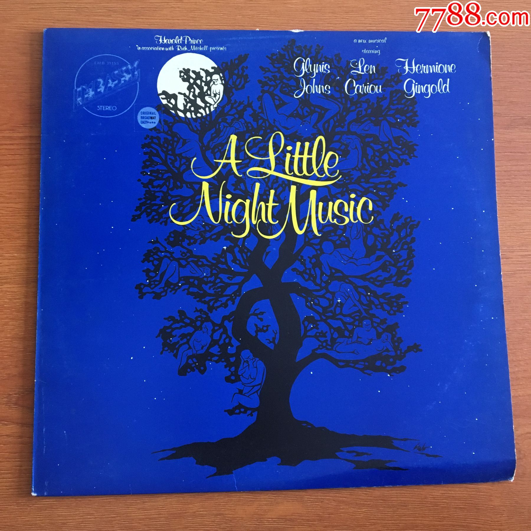 桑德海姆一首小夜曲百老汇原创演员专辑12寸黑胶lpa88