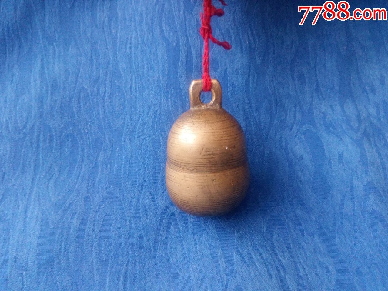 清代亚腰葫芦式素面响铜黄铜骆驼战马铃铛声音清脆悦耳造型灵巧可爱
