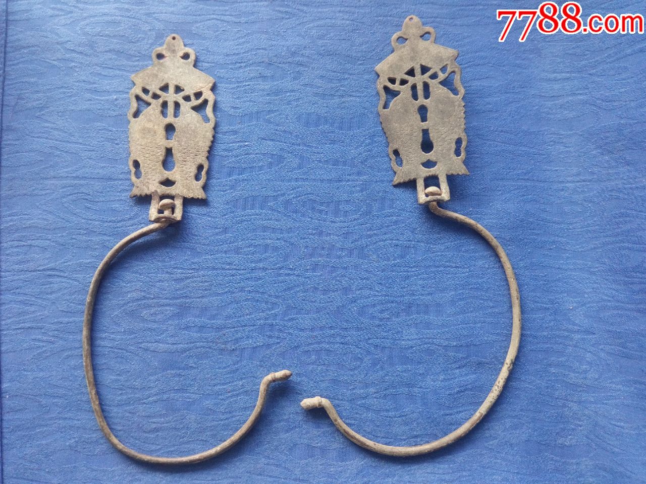 安康年年有鱼吉祥祈福黄铜蚊帐钩子_价格690元【抱璞山房】_第1张