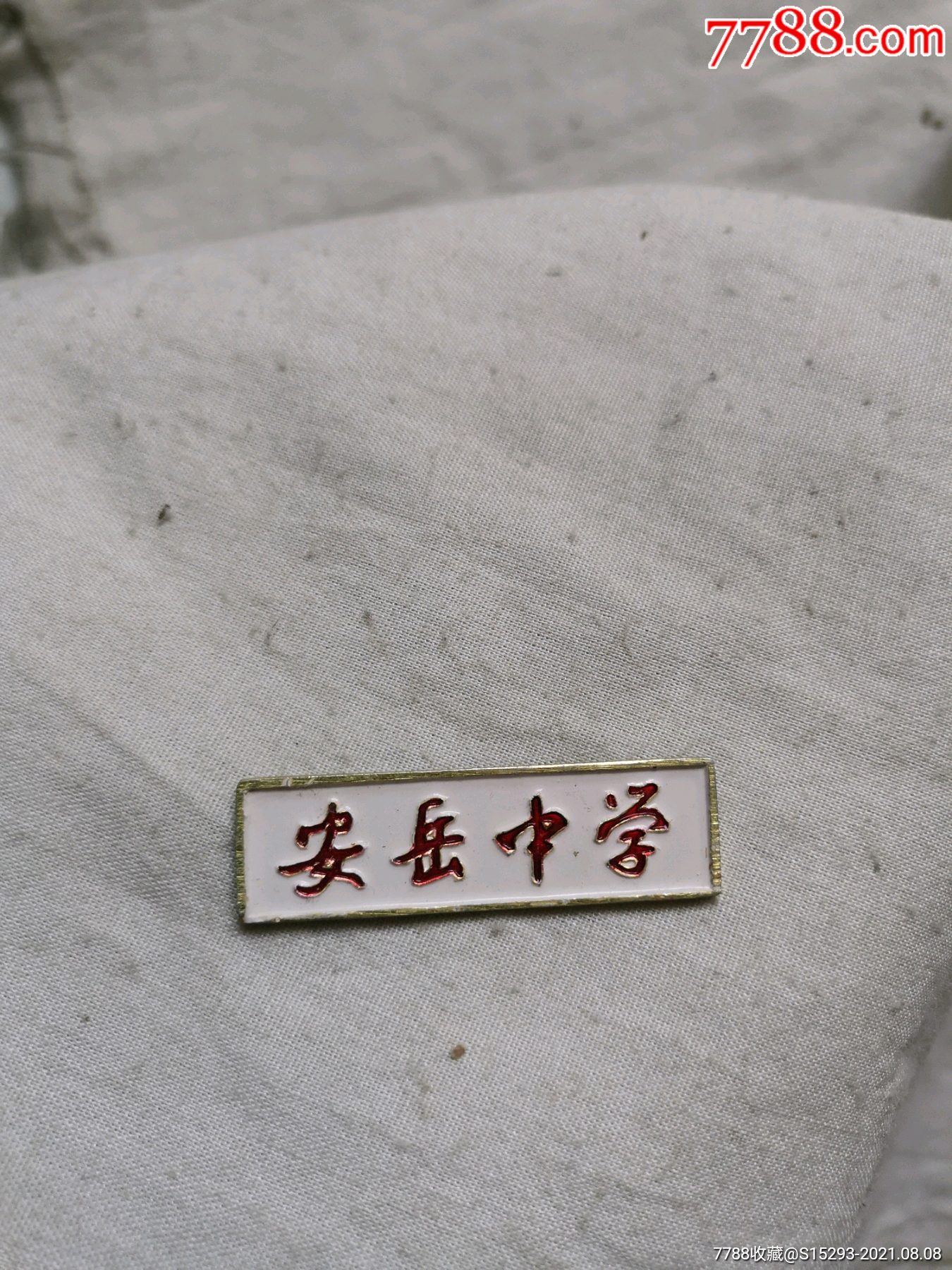 早期安岳中学铝质老校徽