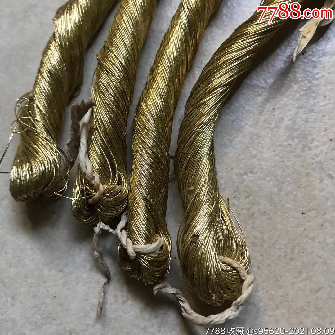 清代刺绣的金丝线