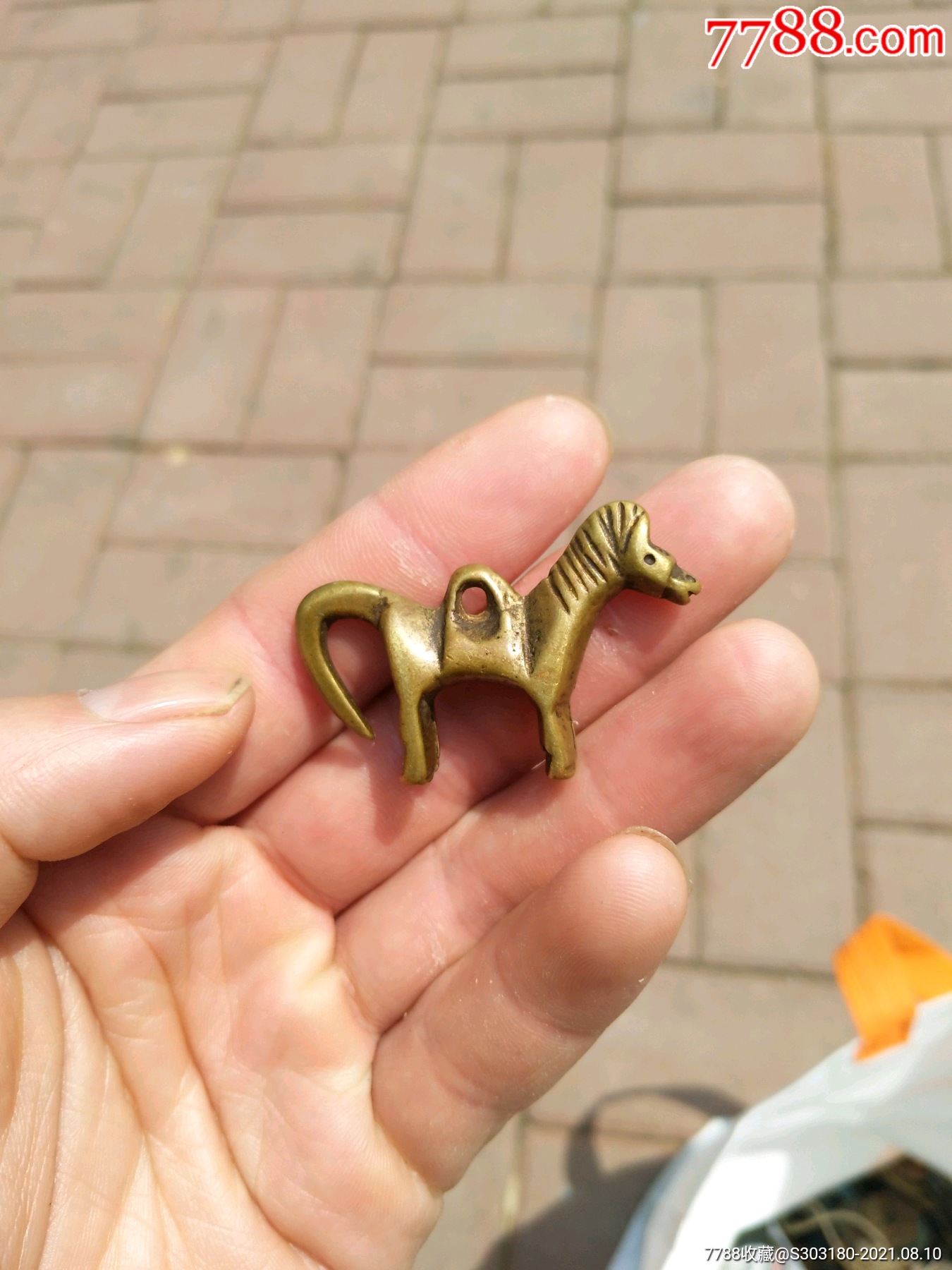 小铜马招财小铜件包浆特别温润特别漂亮寓意马上来财