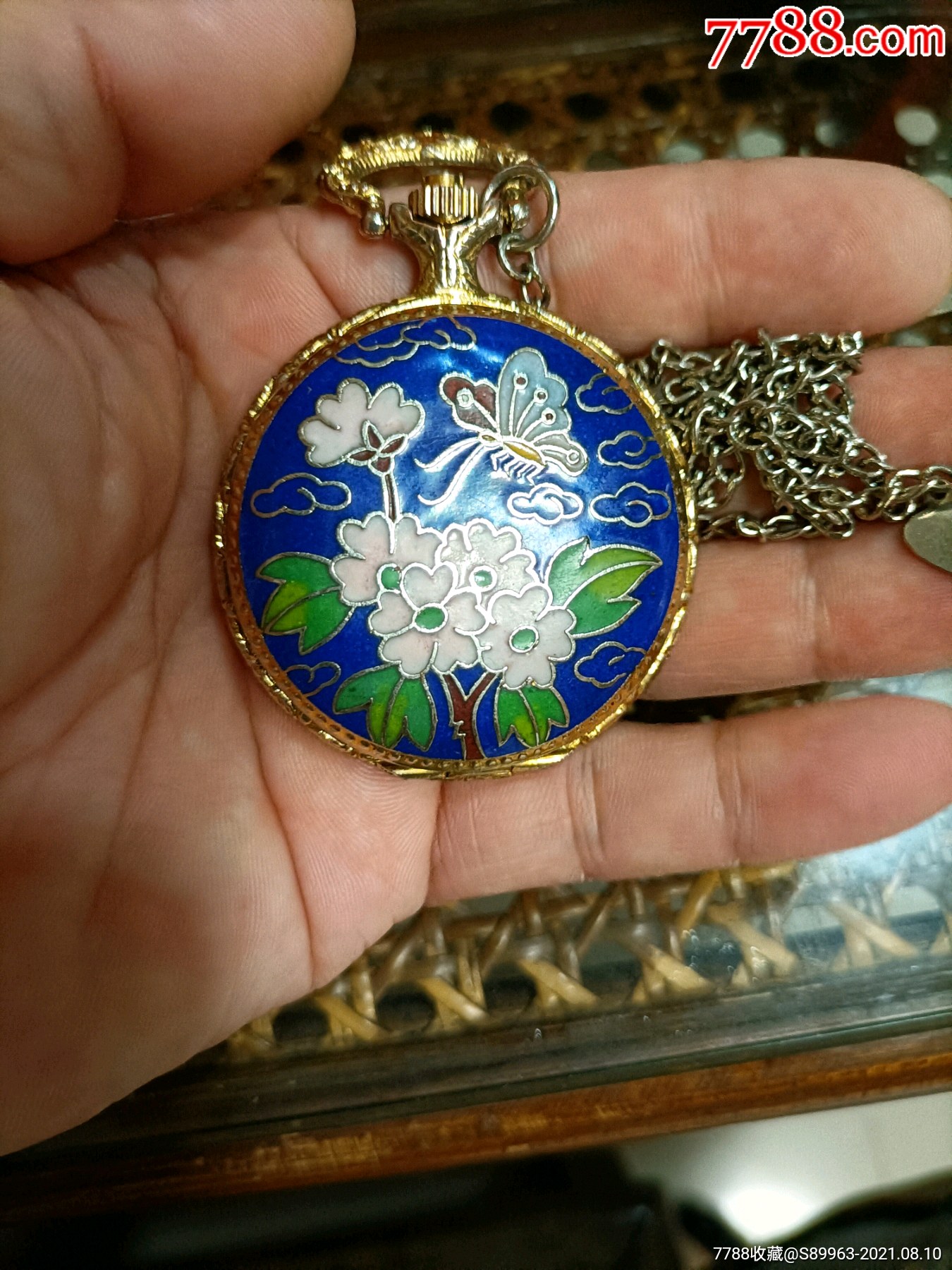 景泰蓝机械怀表