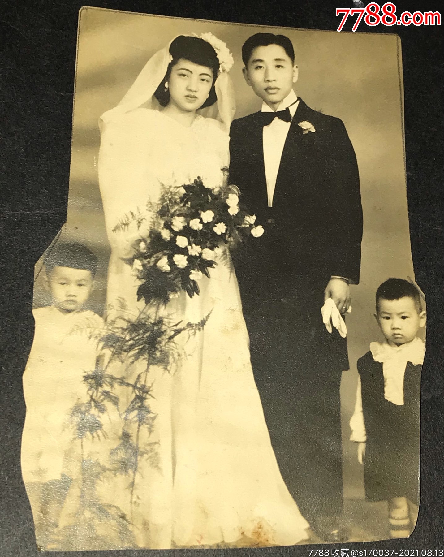 民国结婚照-价格:78元-au27356935-老照片 -加价-7788收藏__收藏热线