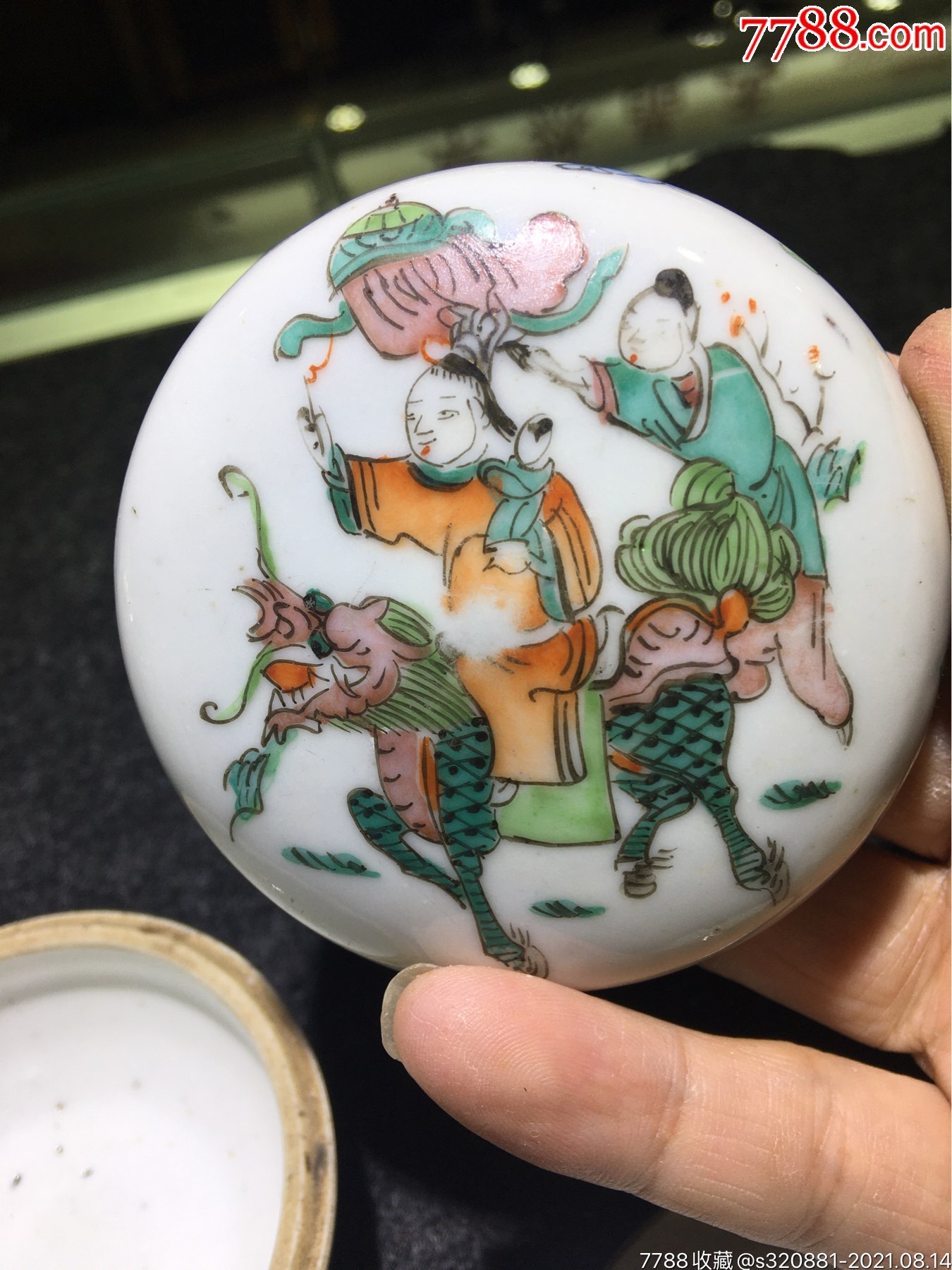 清代麒麟送子盒孑
