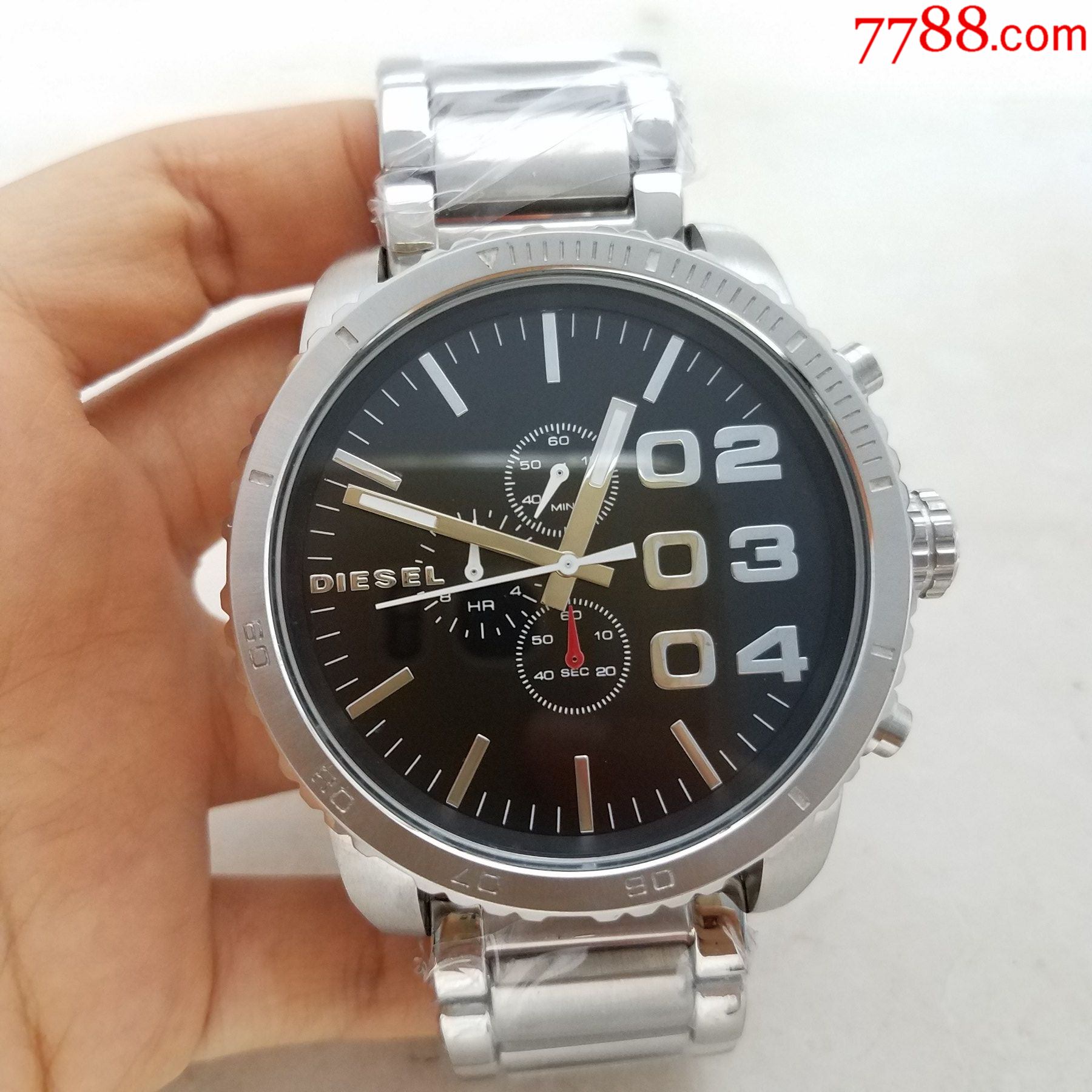 【全新】【超大51表径】diesel迪赛电子计时男表【双向活动旋转外圈】