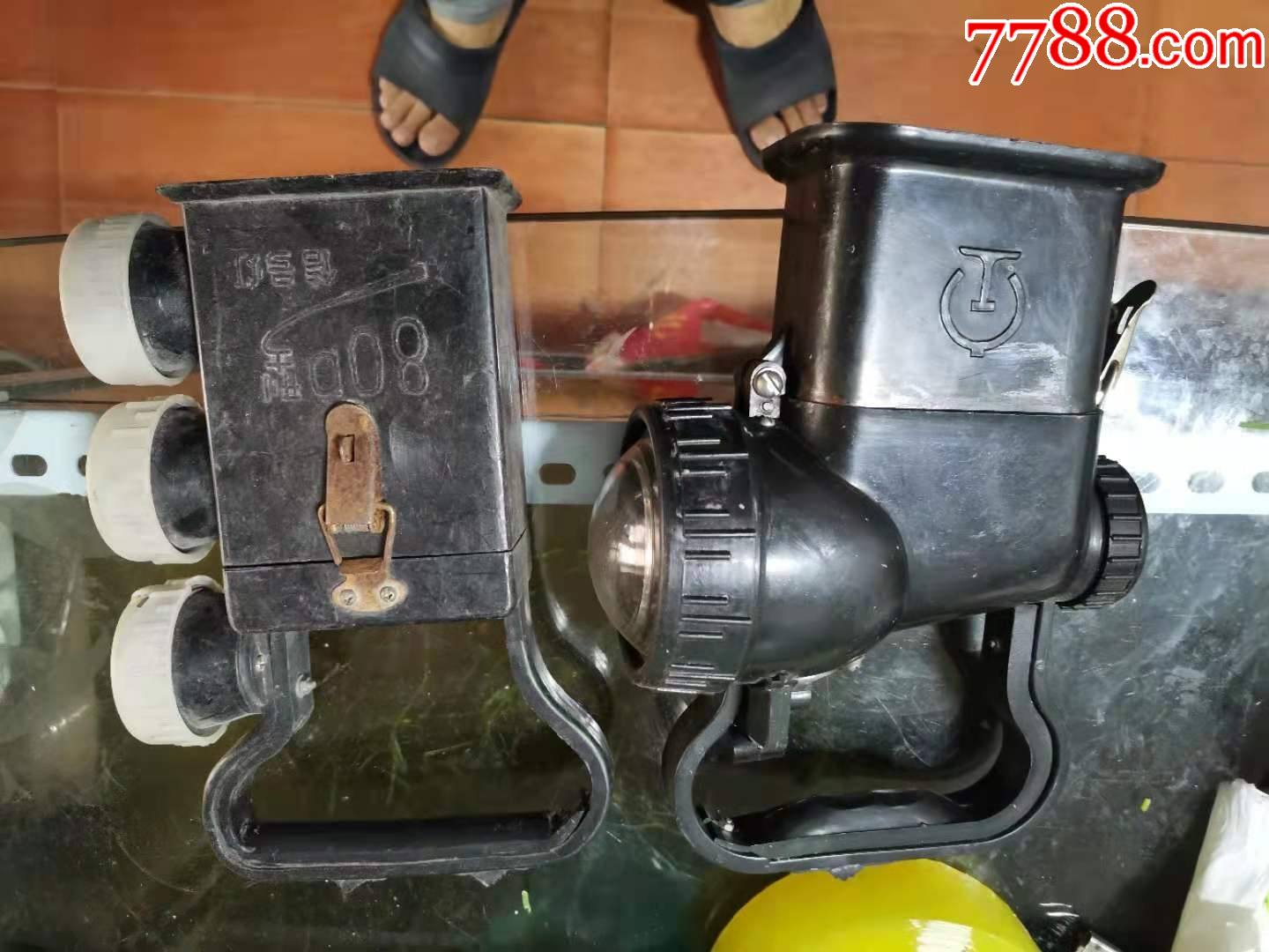 80年代老式铁路信号灯两个