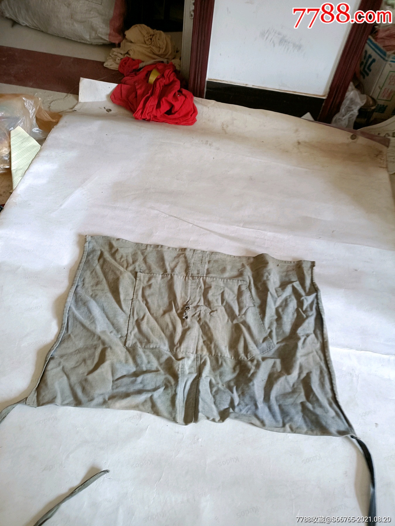 怀旧老手工补丁小围裙