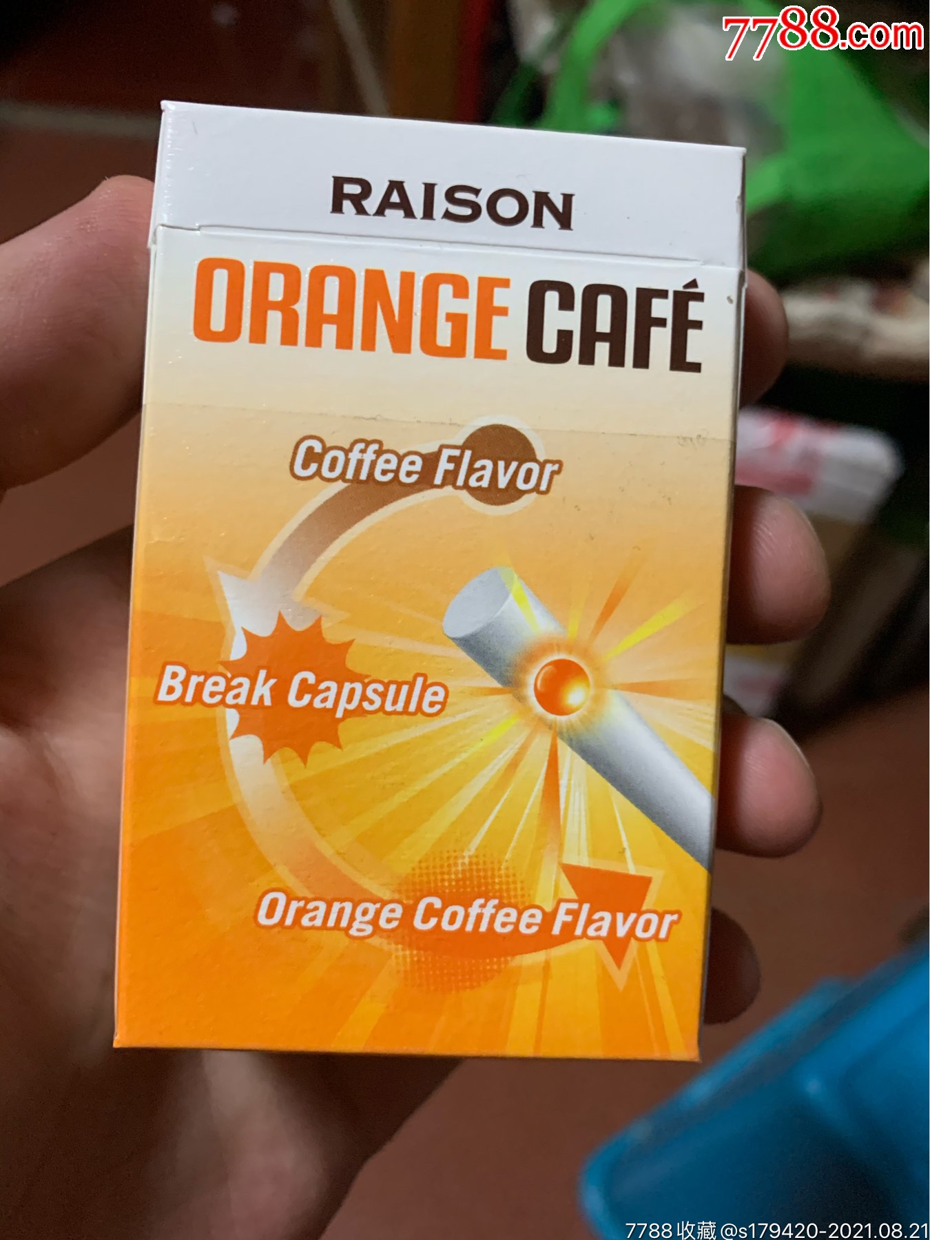 韩免铁塔猫,咖啡.橙子爆珠,九新_烟标/烟盒_第3张_7788画册网