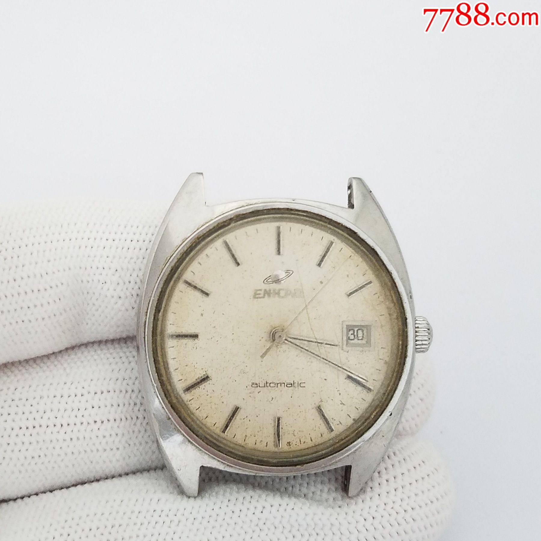 瑞士英纳格自动机械男表【2165金机芯】【能走时】【日历好使】【能