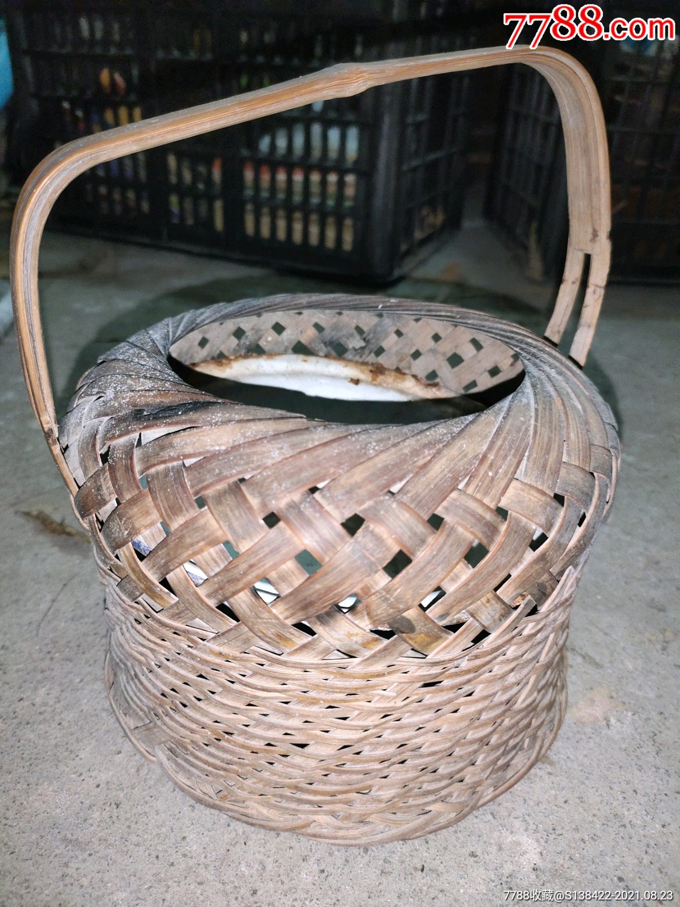 50年代纯手工竹制暖手炉