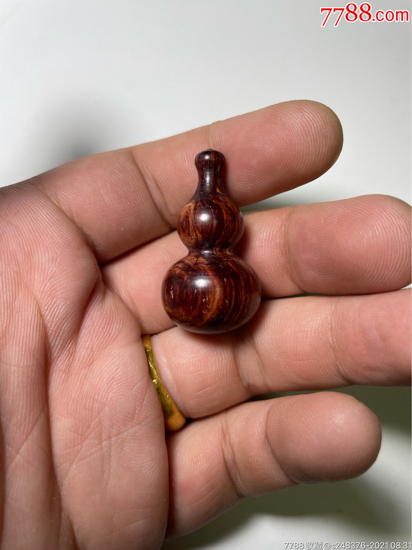 黄花梨糠梨手工小葫芦