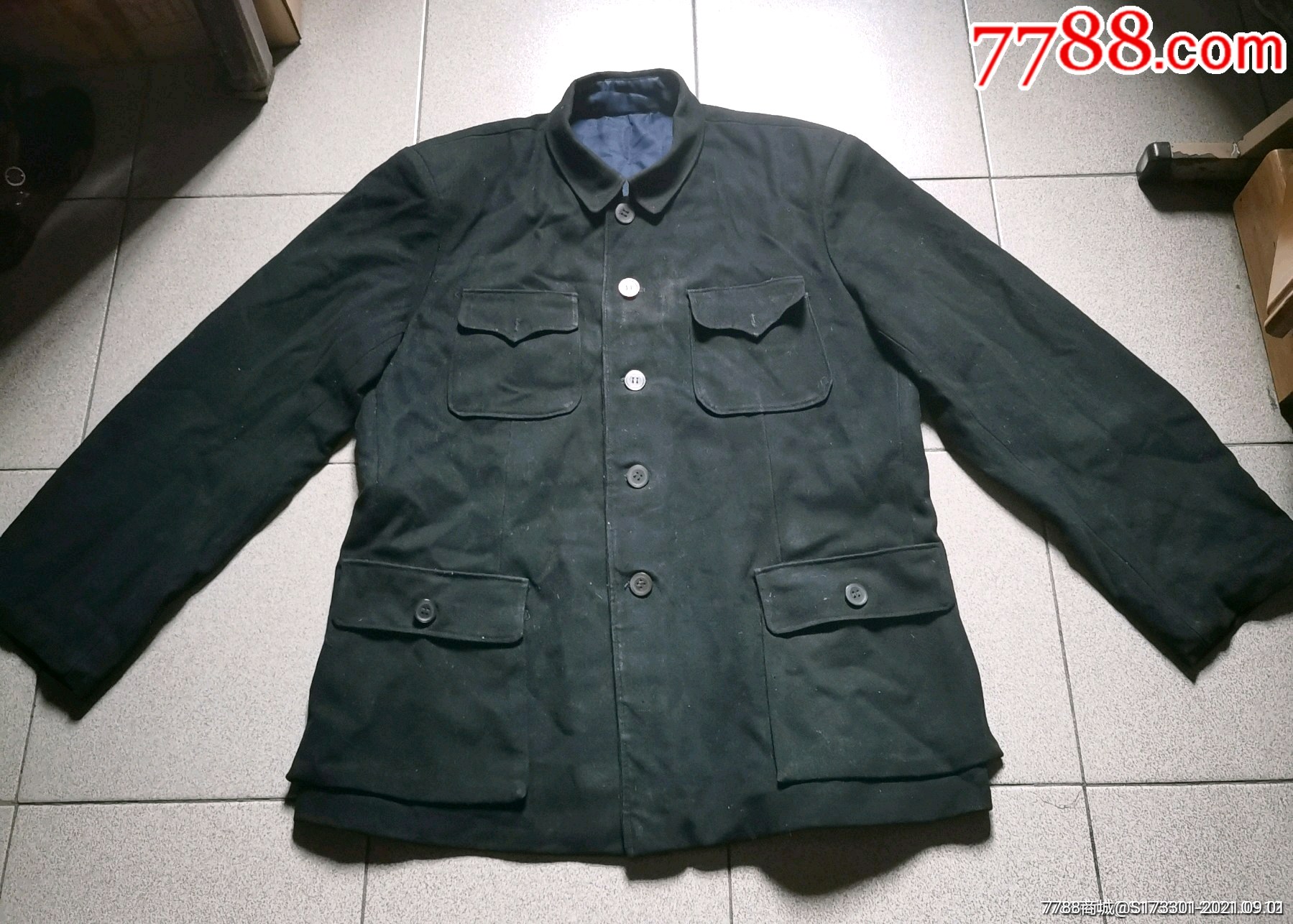 早期毛呢中山装人民服