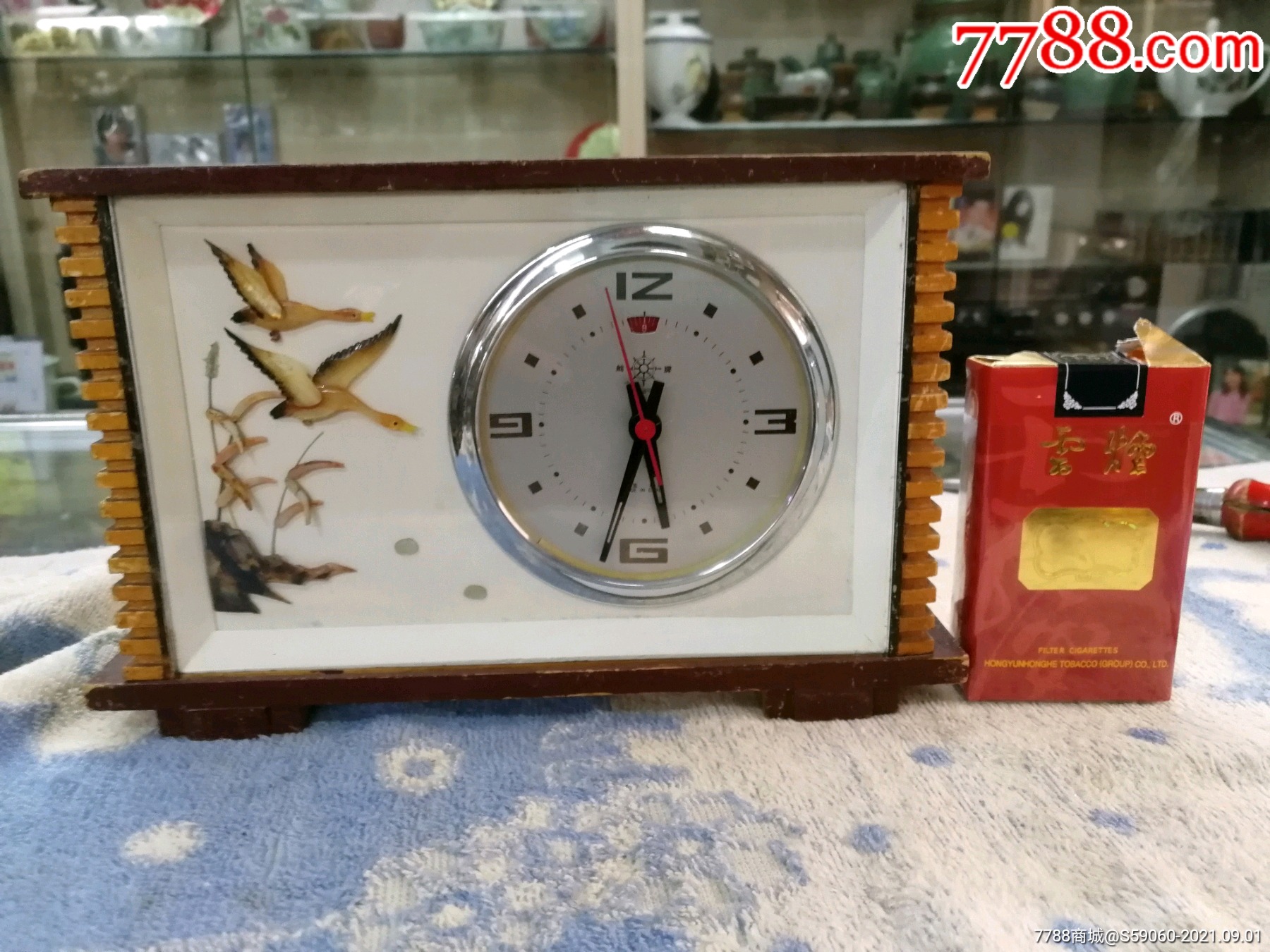 60一70年代生产舵牌木壳闹钟