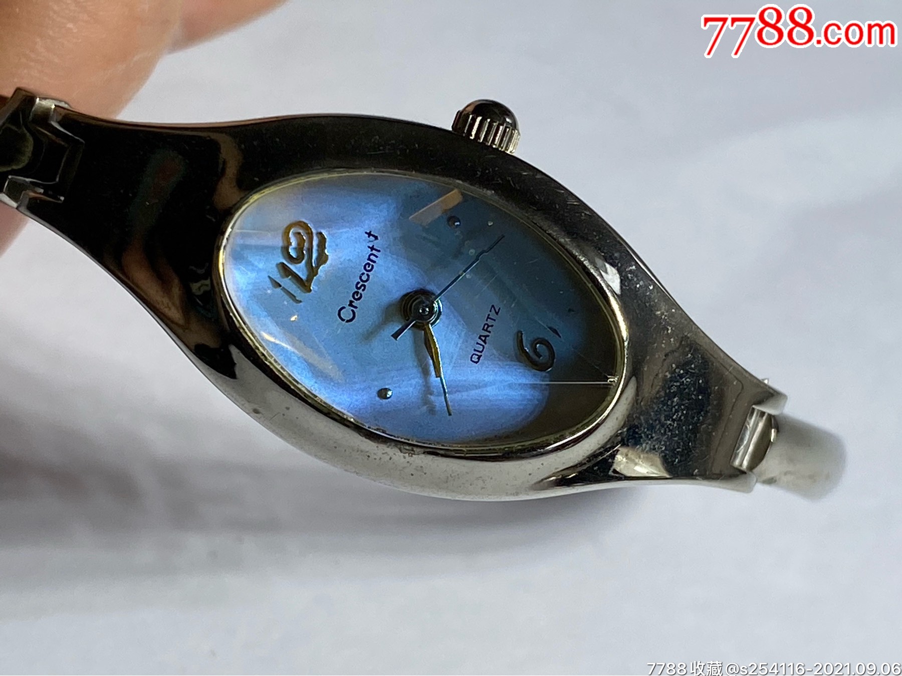 日本jaxis石英女表手镯表变色宝石切面表蒙crescent系列表盘1841