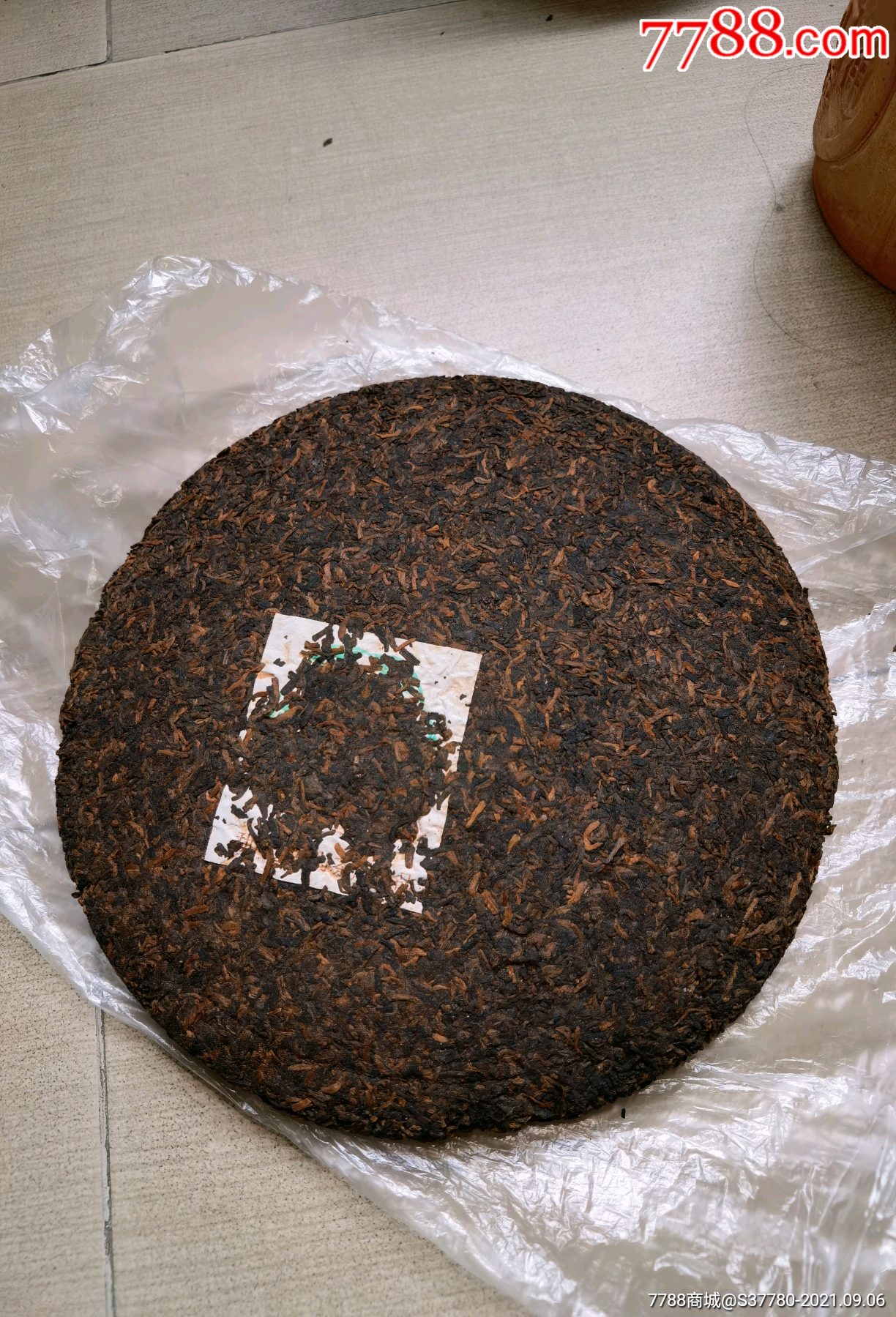 老茶饼金丝饼无破损