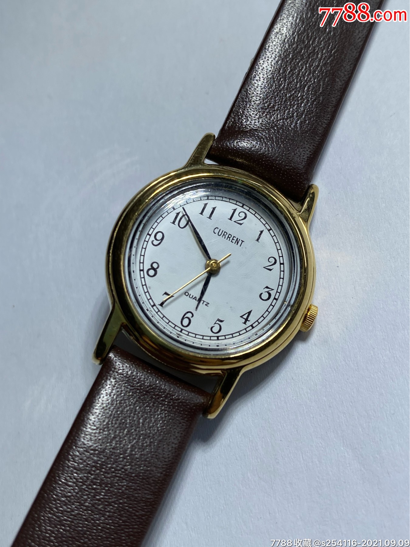 日本品牌current石英女表表盘直径255mm厚85mm走时精准保真正品日