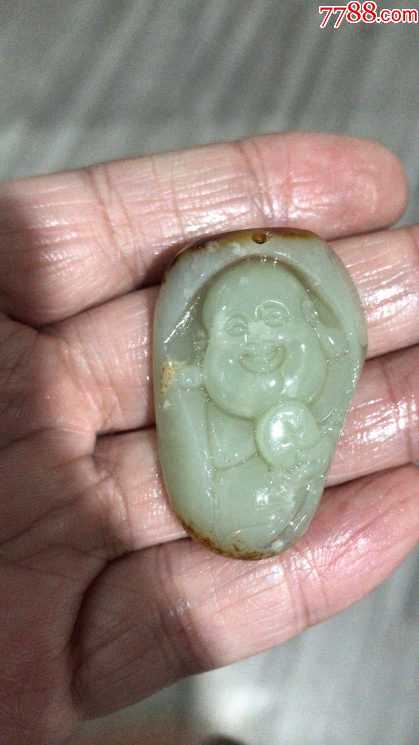 和田玉籽料弥勒佛