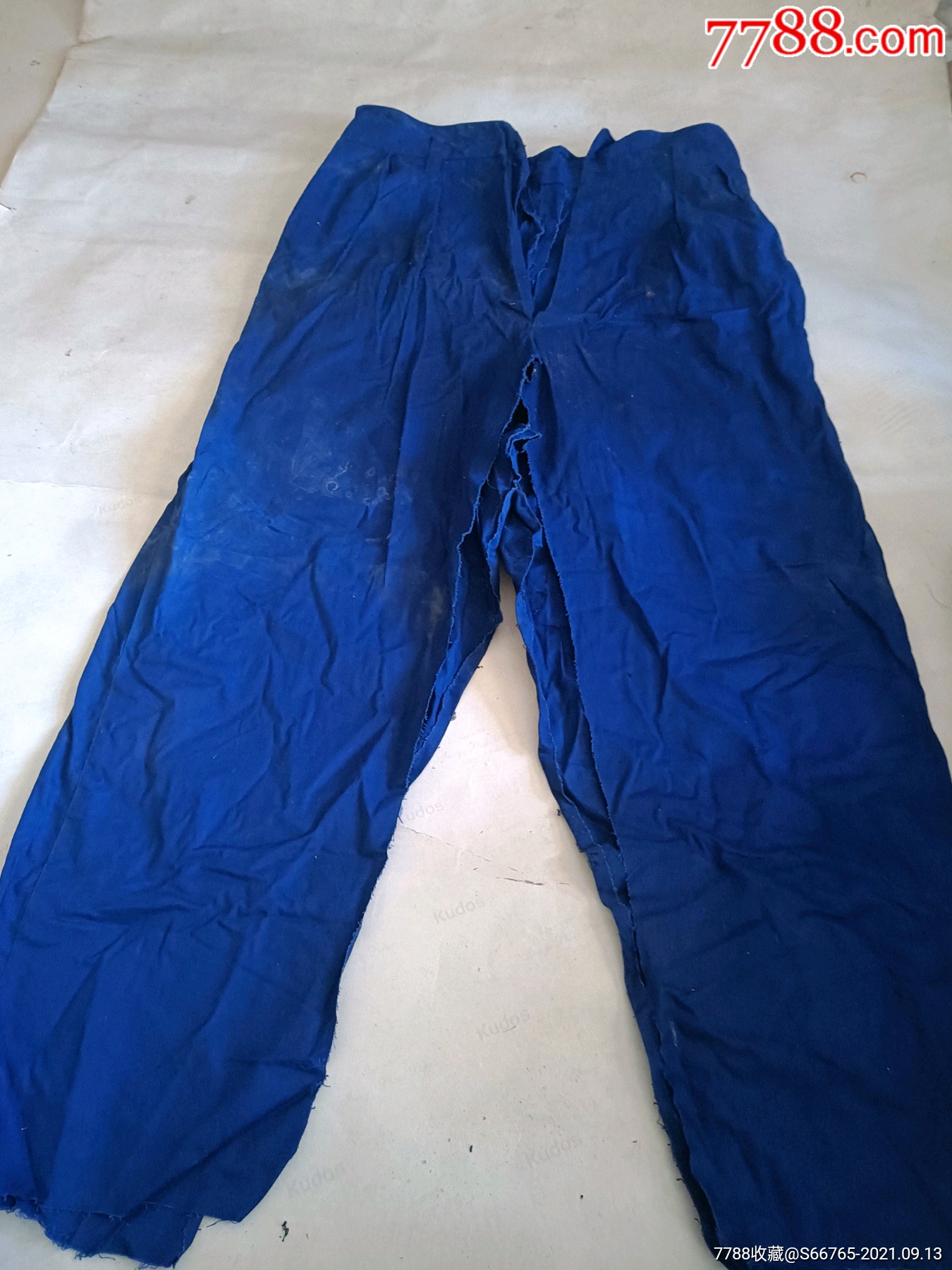 怀旧老海军蓝带锉军裤