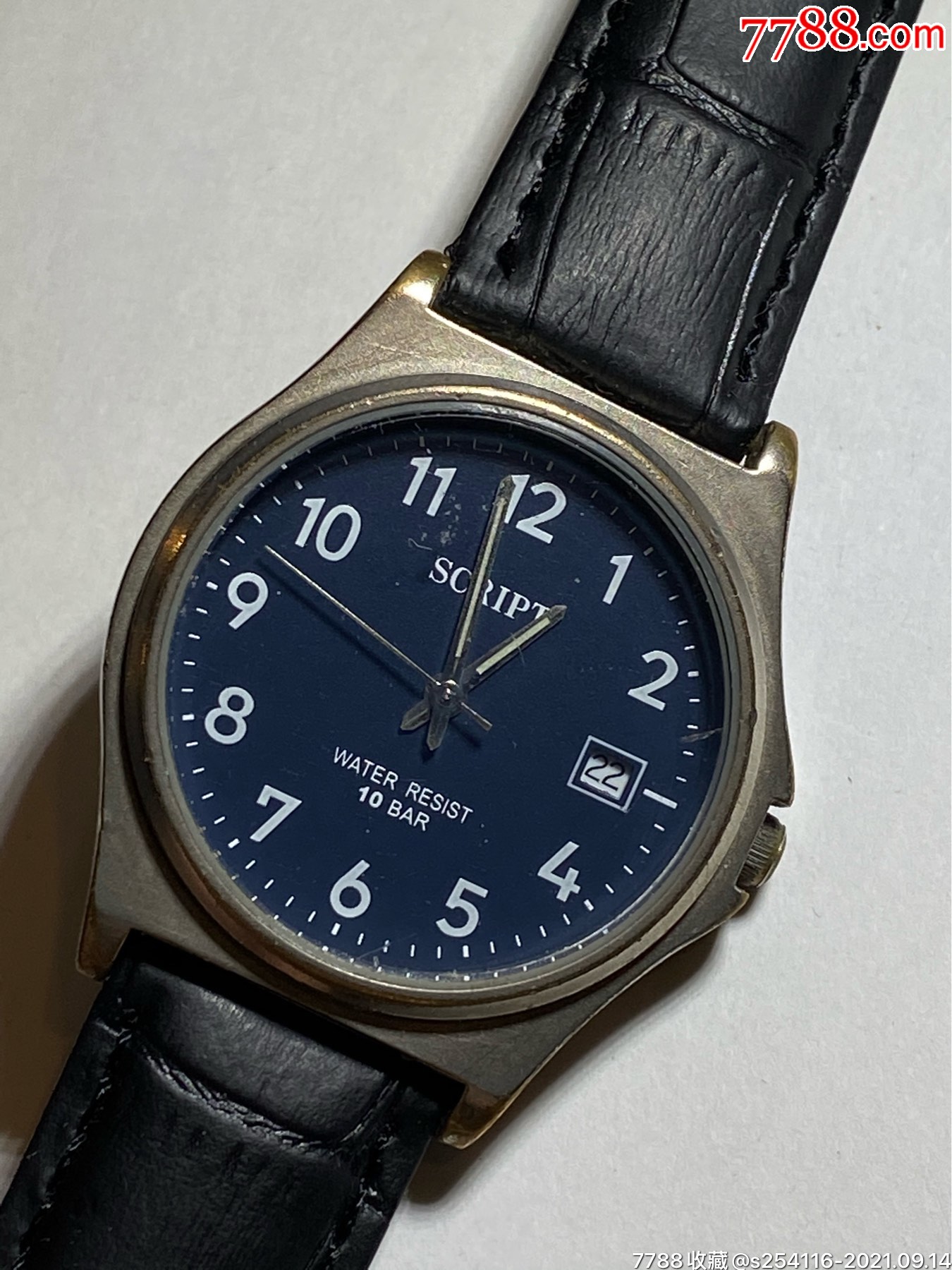 script表盘34mm厚9mm日历100米防水特价98-价格:80元-au27691237-手表